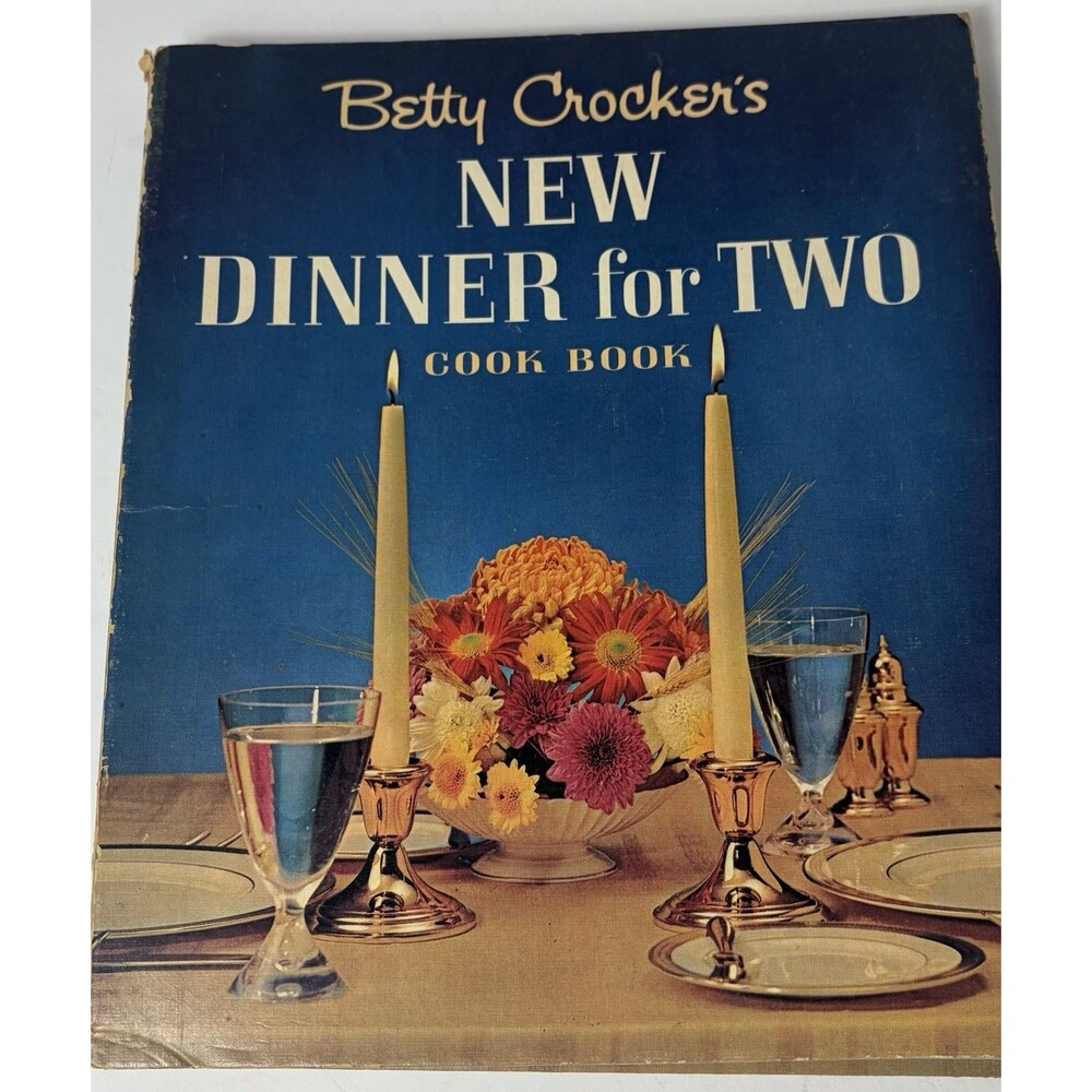 Vintage Betty Crocker’s New Dinner For Two Cook Book 1964 1st Print 1st Edition